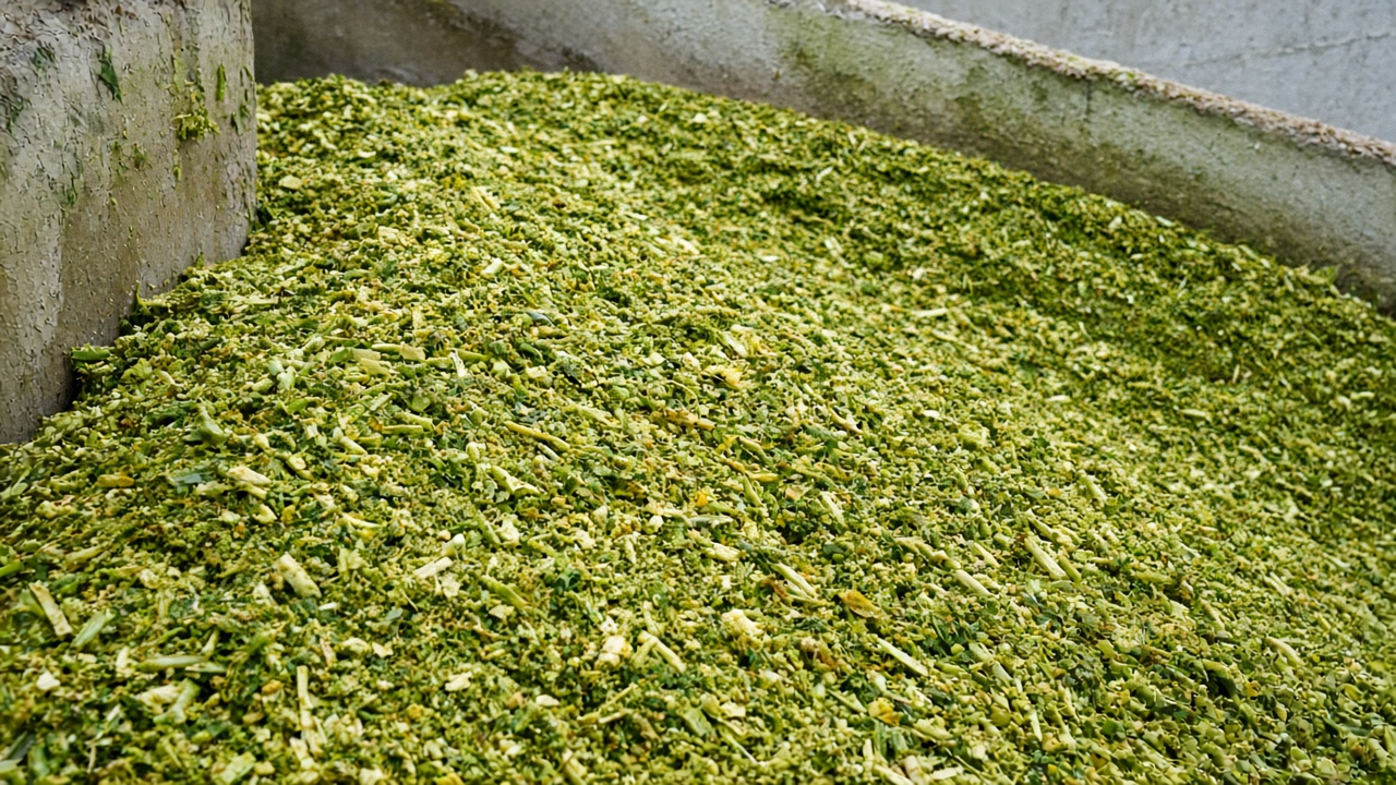 Chopped green silage