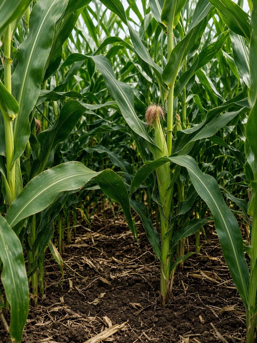 Green maize field